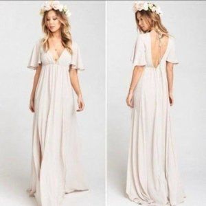 NWT Show Me Your MuMu Faye Flutter Maxi Dress